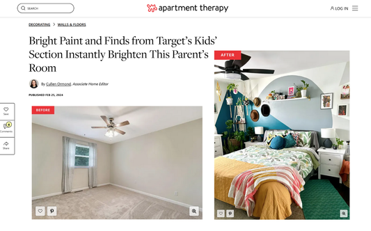 How a Kids’ Comforter Became the Statement in My Bedroom — Featured in Apartment Therapy