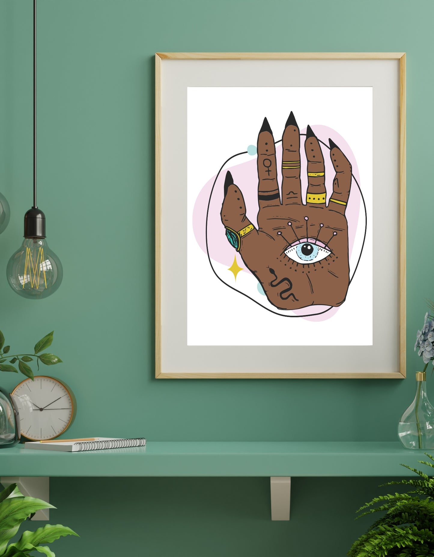 Esoteric Mind's Eye Witchy Palm Print