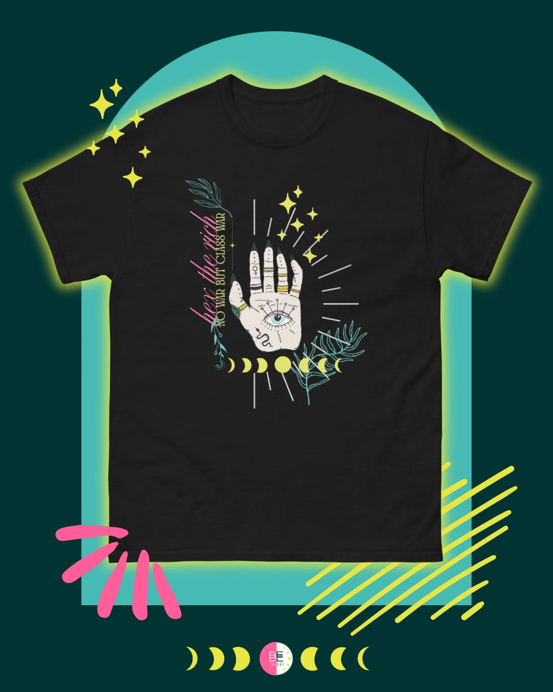 Hex the Rich | No War but Class War Unisex classic tee