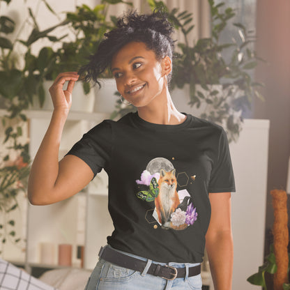 Mystical Fox & Crow Collage Unisex T-Shirt - Witchy Wardrobe Essential
