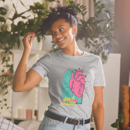 Dead Inside Anatomical Heart Short Sleeve T-Shirt - Witchy Boho Macabre Tee - Colorful Shirt - Dead Inside Merchandise