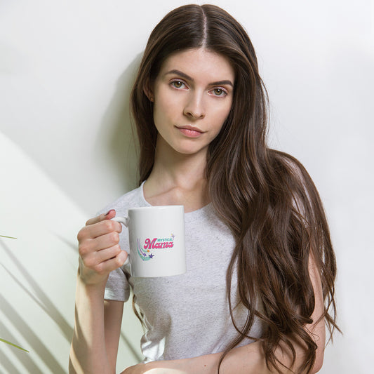 Mystical Mama White Glossy Ceramic Coffee Mug, Witchy Mama Coffee Mug, Magic Mama coffee Mug, Mystical Mama Coffee Mug, Mom&#39;s Morning Brew
