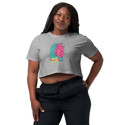 Dead Inside Anatomical Heart Crop Top - Witchy Boho Macabre Shirt - Colorful Gothic Tee - Dead Inside Merchandise