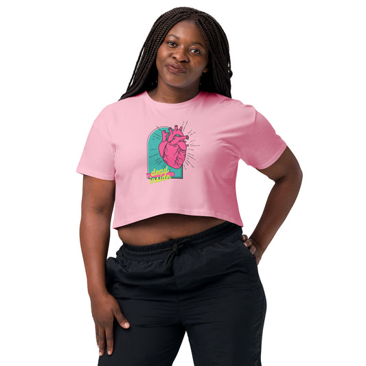 Dead Inside Anatomical Heart Crop Top - Witchy Boho Macabre Shirt - Colorful Gothic Tee - Dead Inside Merchandise
