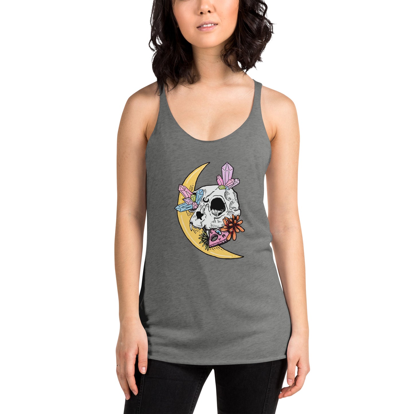 Cat Skull Women's Racerback Tank