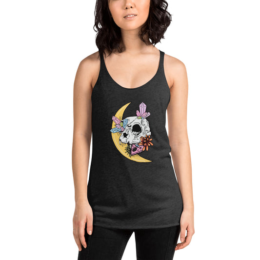 Cat Skull Women's Racerback Tank